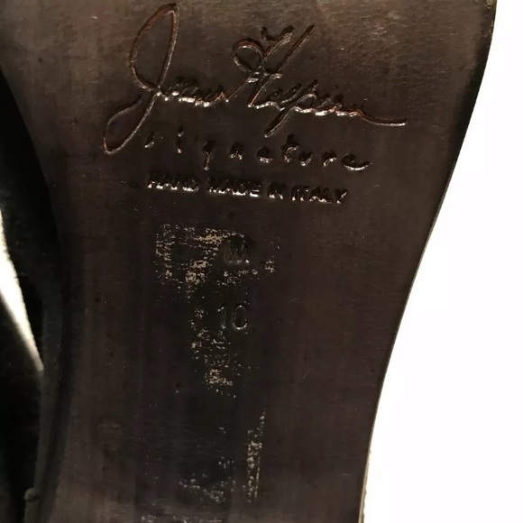 Joan Helpern signature suede ankle boots black 10 - Picture 7 of 8